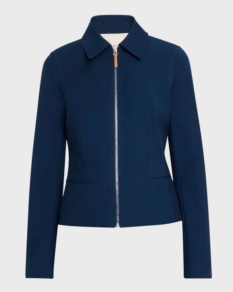 Zip-Front Tailored Jacket